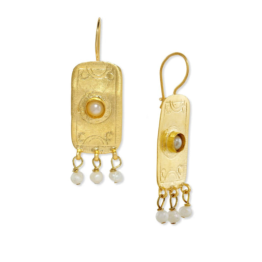 Heliotique Anya Pearl Drop Earrings