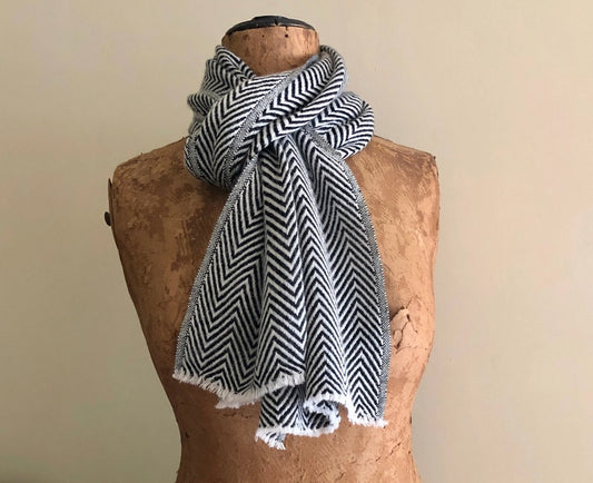 Zig Zag Wool Scarf