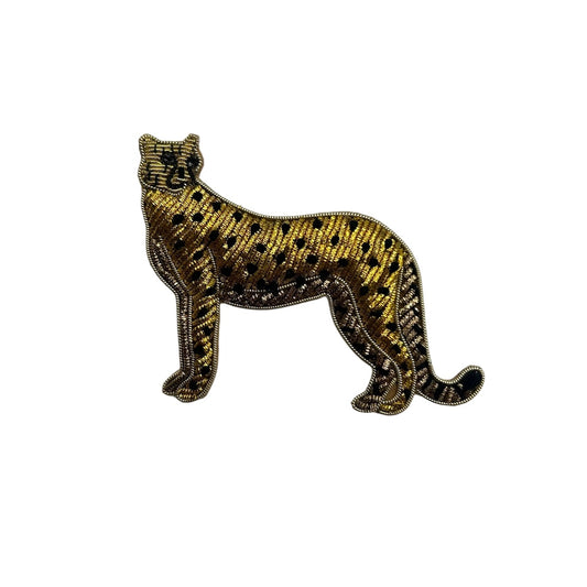 Heliotique | Sixton Embroidered Cheetah Brooch