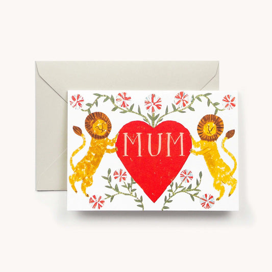 Heliotique Mum Lion Heart Card