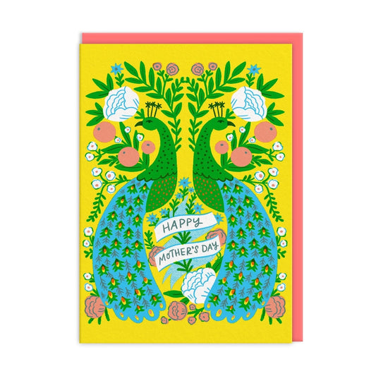 Heliotique Peacocks Mother's Day Card