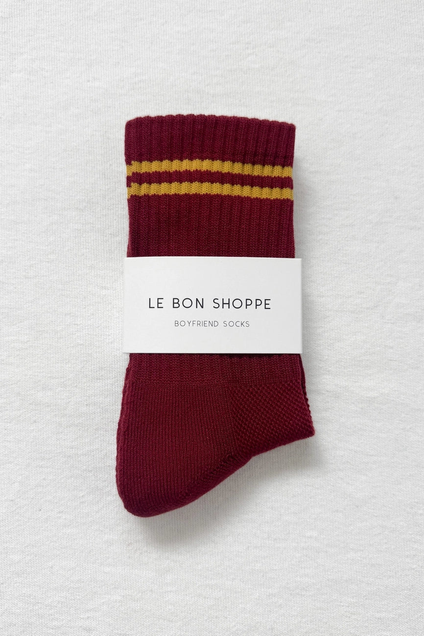 Heliotique | Le Bon Shoppe Boyfriend Socks - Cardinal