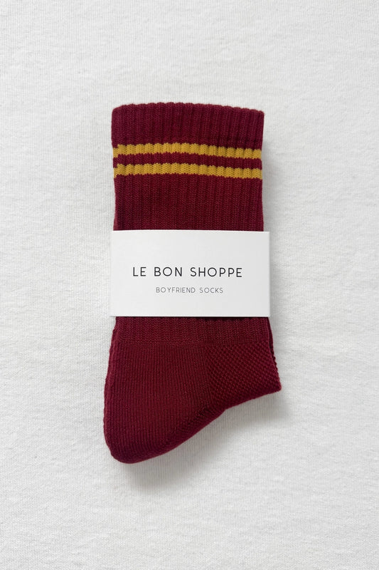 Heliotique | Le Bon Shoppe Boyfriend Socks - Cardinal
