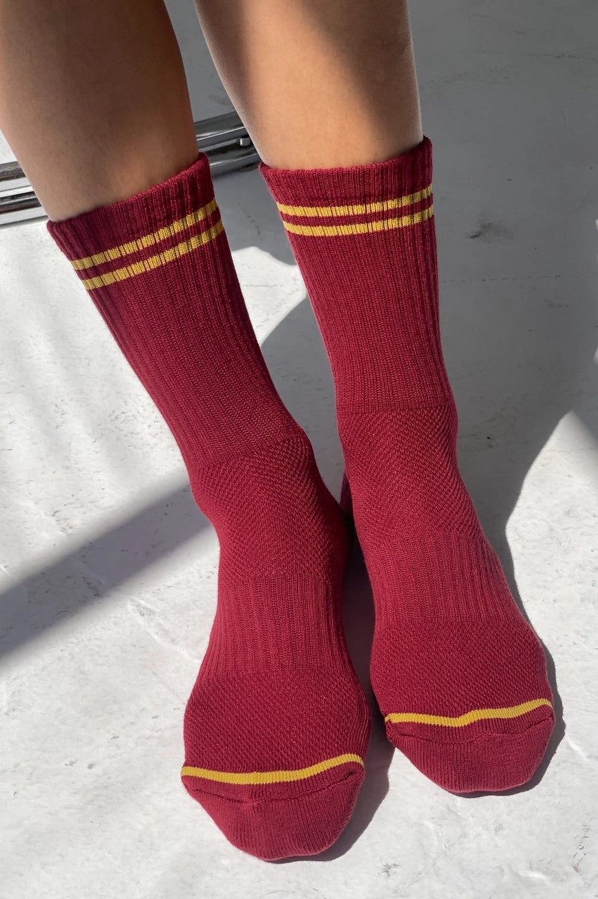 Heliotique | Le Bon Shoppe Boyfriend Socks - Cardinal