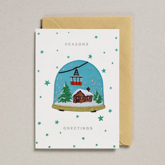 Heliotique | Petra Boase Iron On Patch Card - Snow Globe