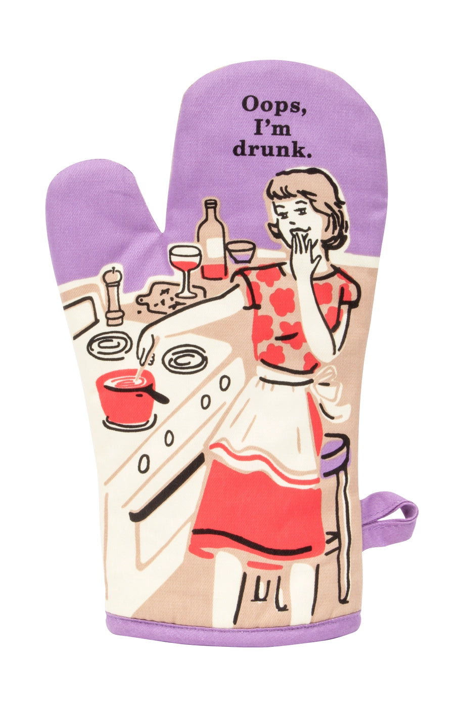 Heliotique | Blue Q Oops I'm Drunk Oven Mitt