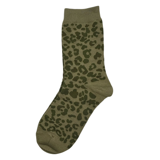 Heliotique | Sixton Leopard Print Socks - Ivy