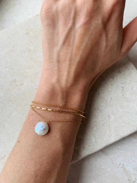 Heliotique Barleycorn Stacking Bracelet - Gold