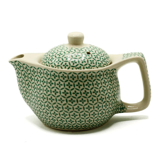 Heliotique | Small Retro Herbal Teapot - Green Mosaic