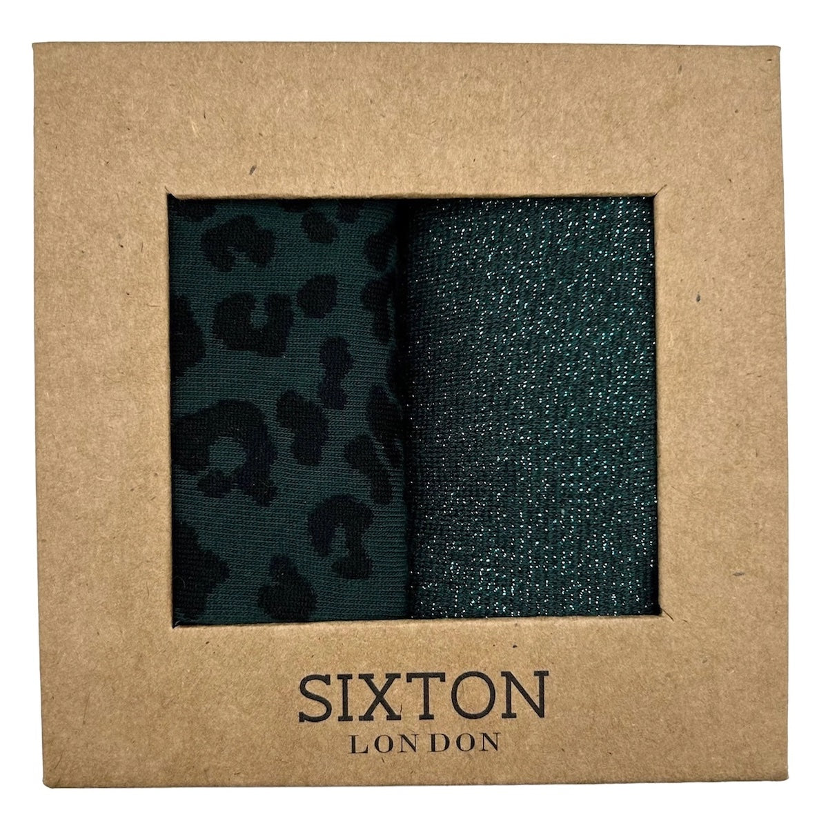 Heliotique Sock Box Duo - Tokyo & Leopard Teal