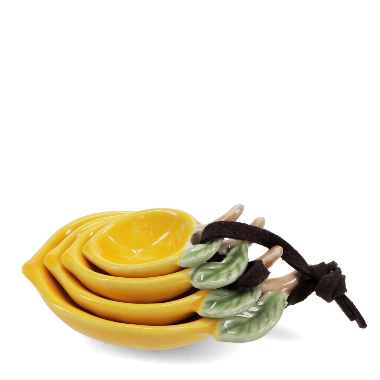 Heliotique Ceramic Lemon Measuring Spoons (Set of 4)
