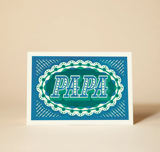 Heliotique Papa Greeting Card