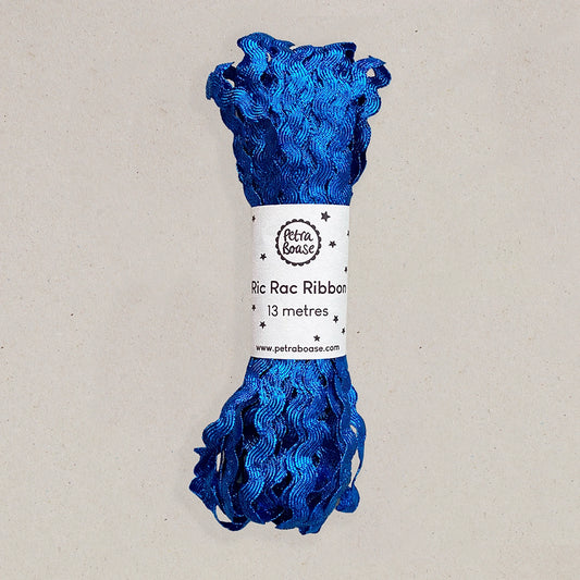 Heliotique | Petra Boase Metallic Ric Rac Ribbon - Blue Sapphire