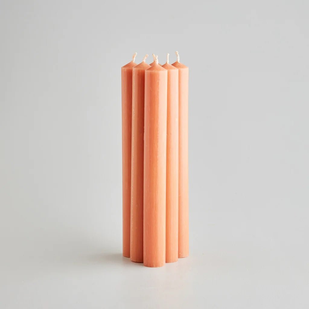 Heliotique | St Eval Rustic Dinner Candles Gift Pack - Terracotta