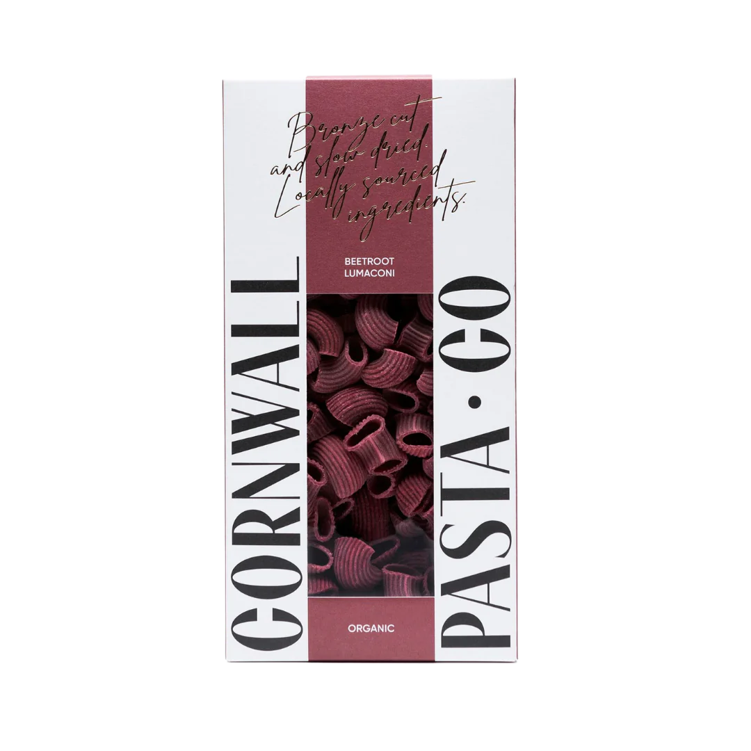 Heliotique | Cornwall Pasta Co. Organic Beetroot Lumaconi