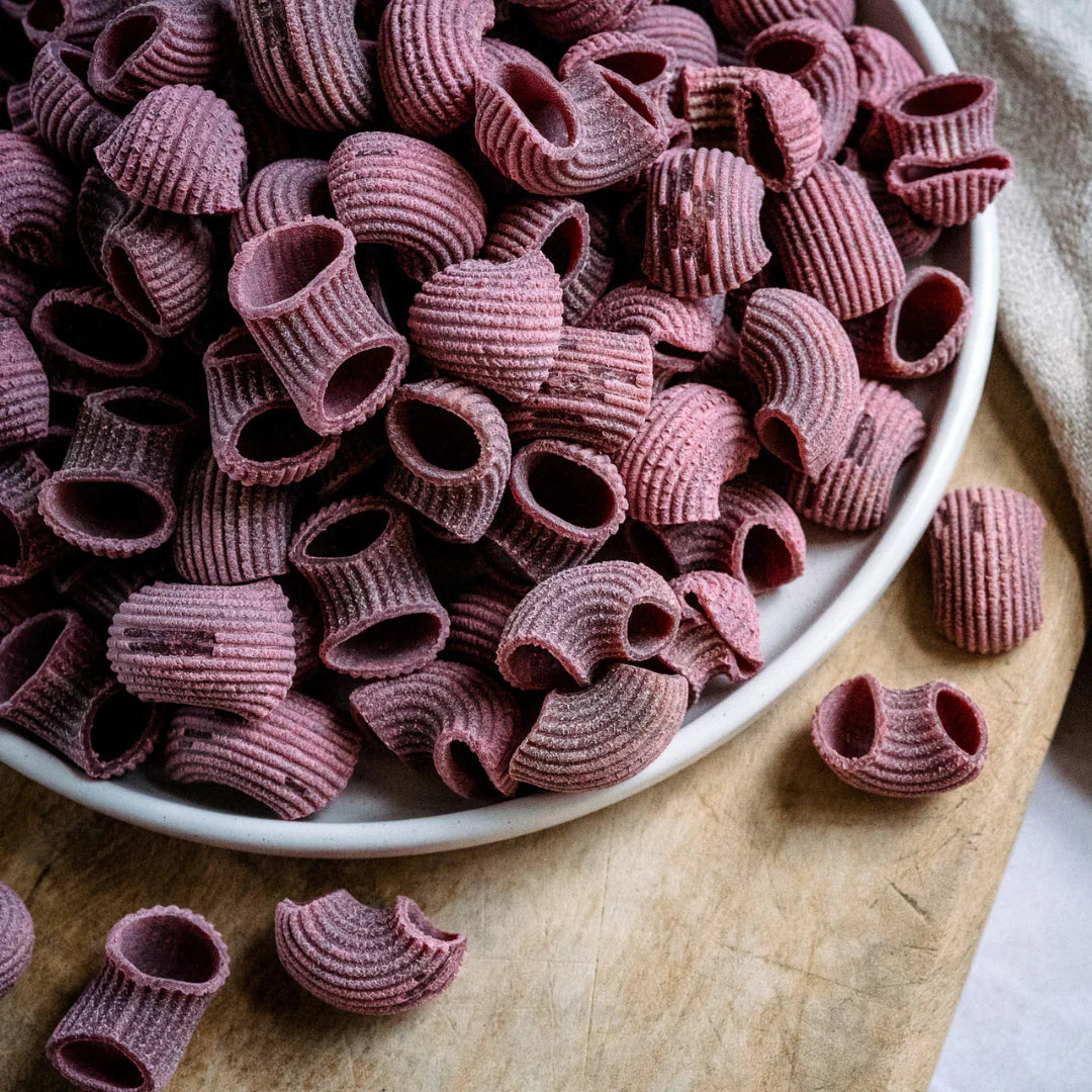 Heliotique | Cornwall Pasta Co. Organic Beetroot Lumaconi