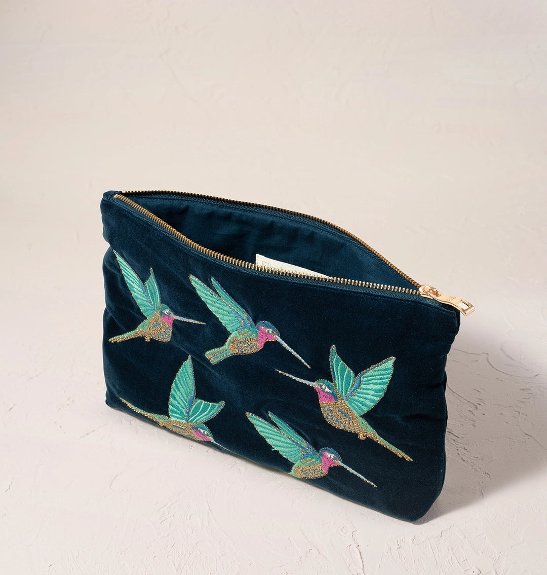 Heliotique Hummingbird Everyday Pouch - Ink Blue