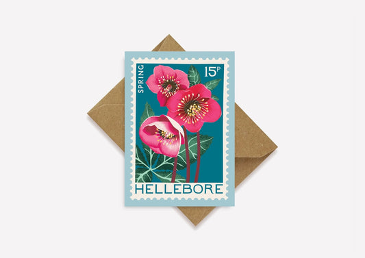 Heliotique | Printer Johnson Hellebore Mini Greeting Card