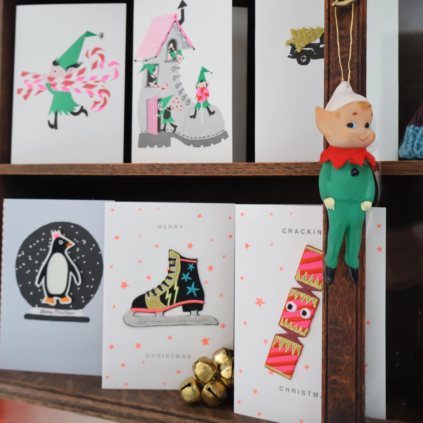 Heliotique | Petra Boase Iron On Patch Card - Christmas Tree Truck