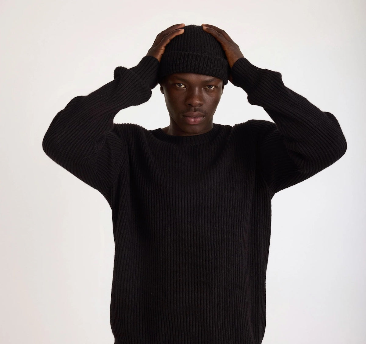 Heliotique | Organic Basics Soft Knit Organic Cotton Beanie - Black