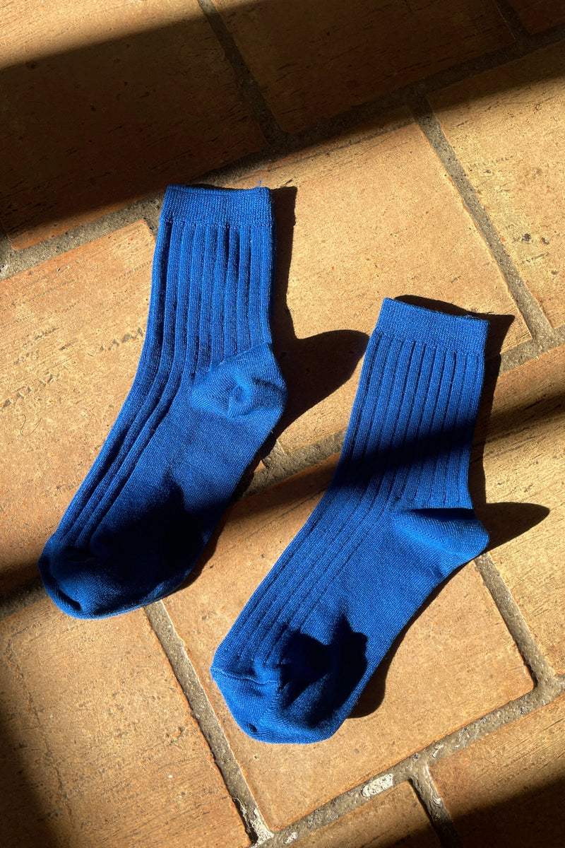 Heliotique | Le Bon Shoppe Her Socks - Cobalt Blue