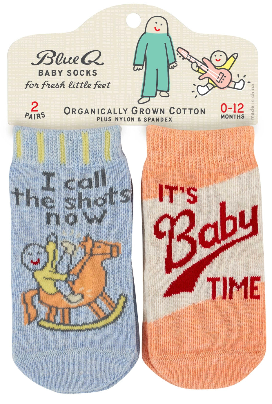 Heliotique | Blue Q Call The Shots Baby Socks