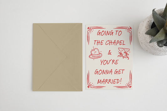 Heliotique | Blue Iris Goinig To The Chapel Card
