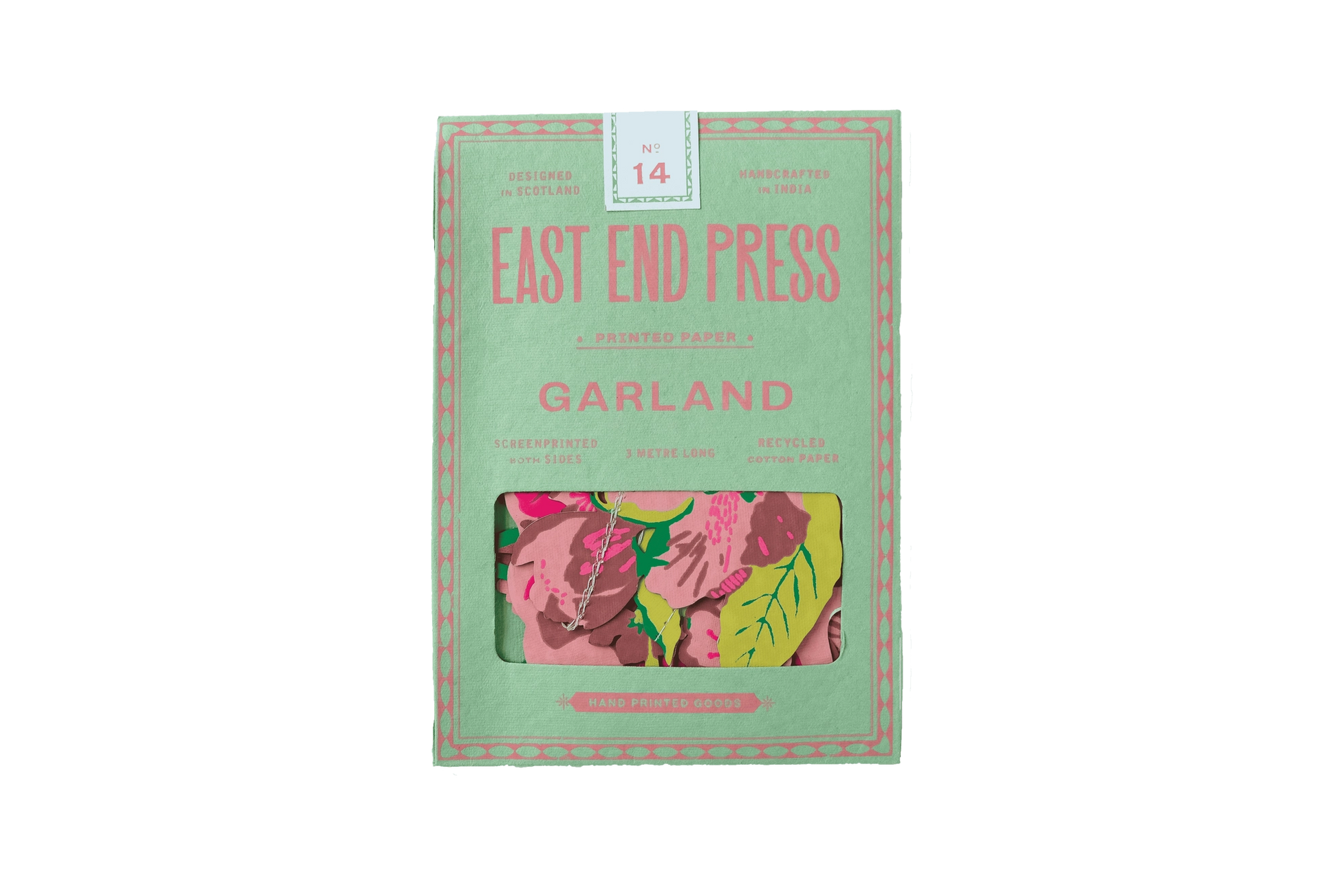 Heliotique | East End Press Screen Printed Garland - Cherry Blossom