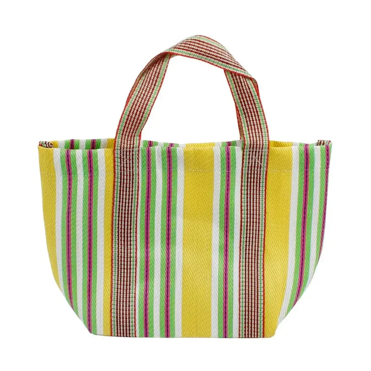 Recycled Woven Lunch Bag - Yellow
