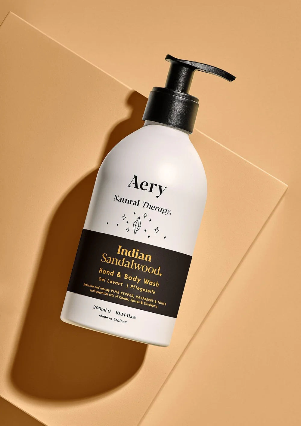 Aery Indian Sandalwood Hand / Body Wash - Pepper, Raspberry & Tonka