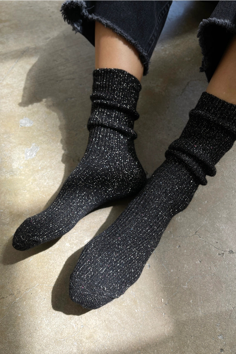 Heliotique Winter Sparkle Socks - Starry Night