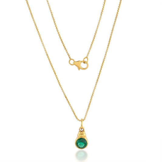 Heliotique | Shyla Estelle Necklace - Emerald Green