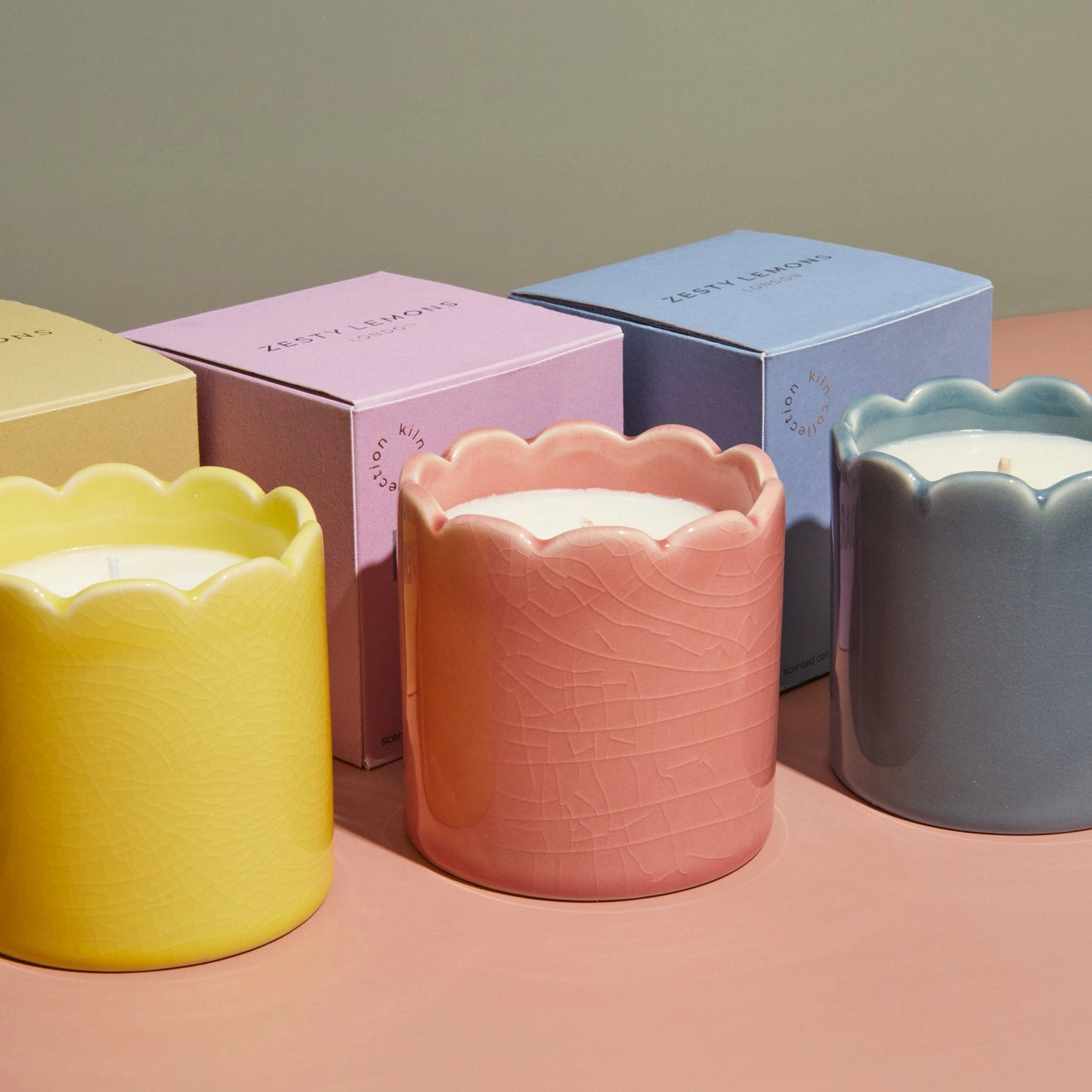 Heliotique Kiln Scalloped Candle - Lemon & Lavender