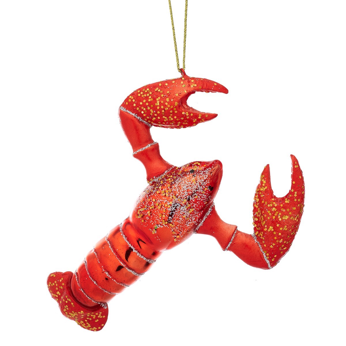 Heliotique | Sass & Belle Glass Glitter Lobster Tree Decoration