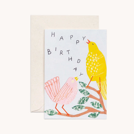 Heliotique Birthday Birds Card