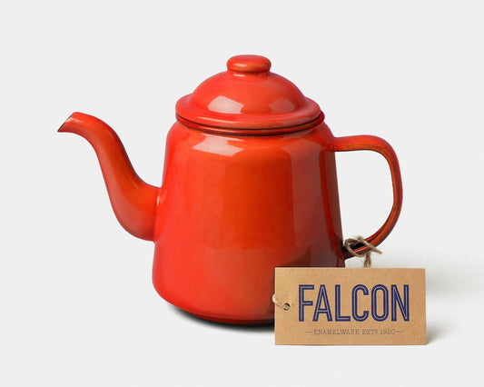 Heliotique | Falcon Enamelware Enamel Teapot - Pillarbox Red