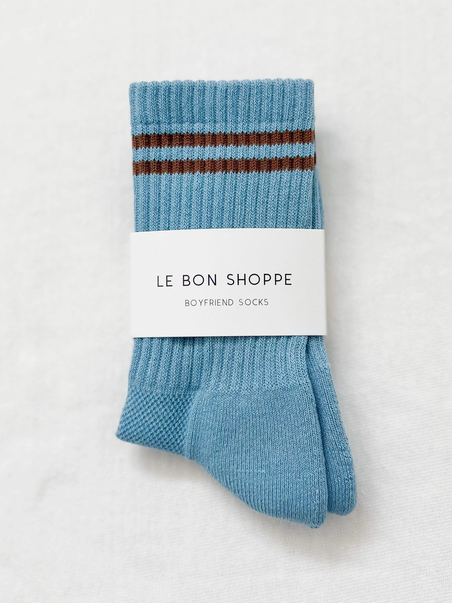 Heliotique | Le Bon Shoppe Boyfriend Socks - Powder Blue