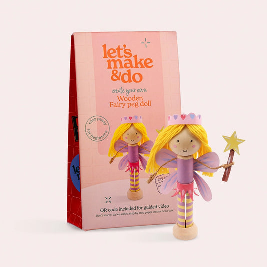 Heliotique | Let's Make & Do Create Your Own Fairy Wooden Peg Doll Kit