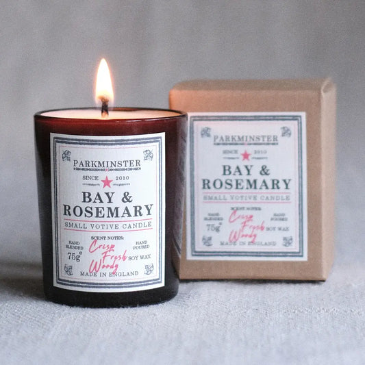 Small Votive Candle - Bay & Rosemary
