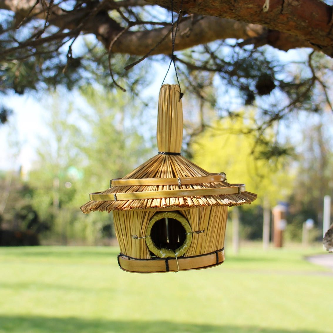 Heliotique | Small Round Seagrass Bird House