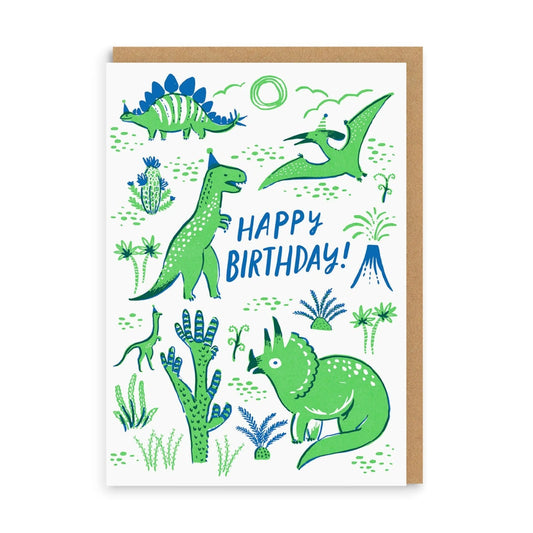 Heliotique | Ohh Deer Dino Party Birthday Card