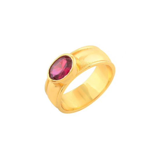 Heliotique | Shyla Juniper Ring - Ruby Red