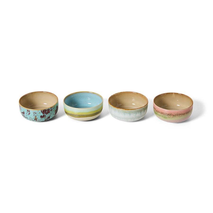 Heliotique 70's Ceramic Dessert Bowls (set of 4) - Impression