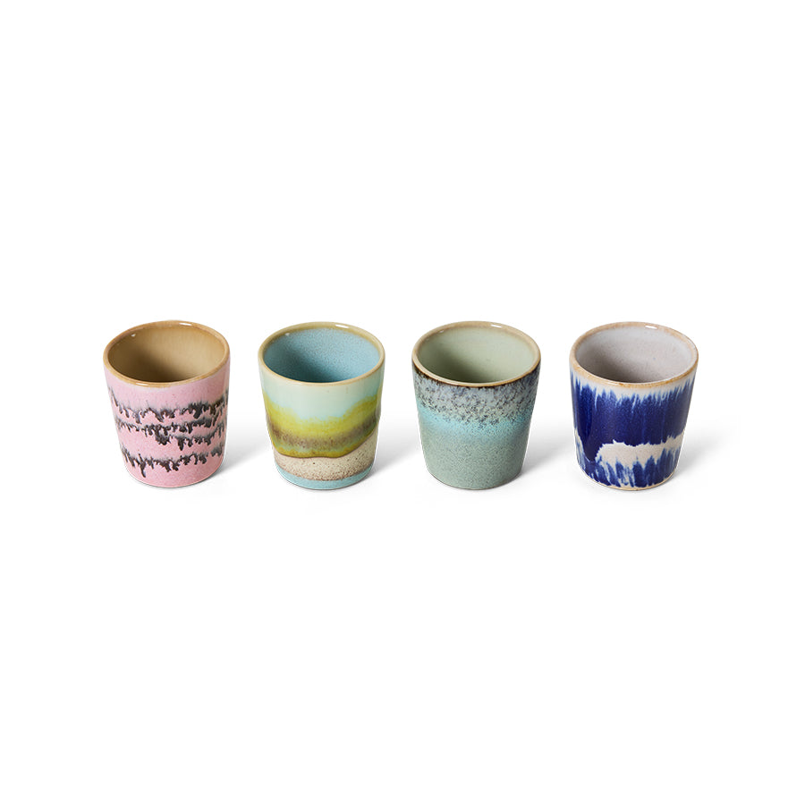 70's Ceramic Egg Cups (Set of 4) - Vibrance