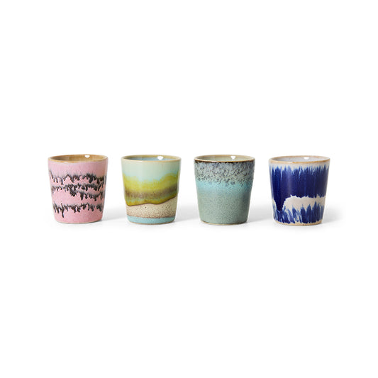 70's Ceramic Egg Cups (Set of 4) - Vibrance