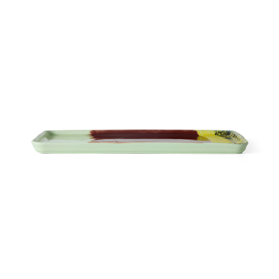 70's Ceramic Cake Tray - Cherry