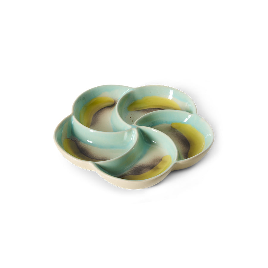 70's Ceramic Snack Tray - Glint