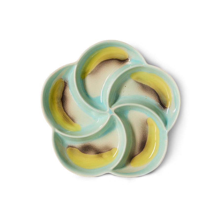 70's Ceramic Snack Tray - Glint