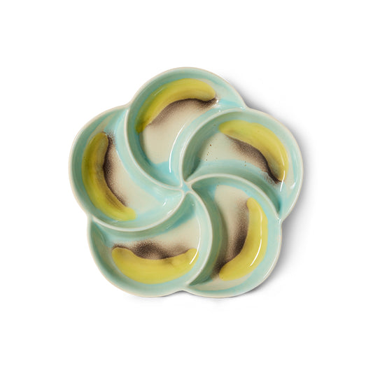 70's Ceramic Snack Tray - Glint