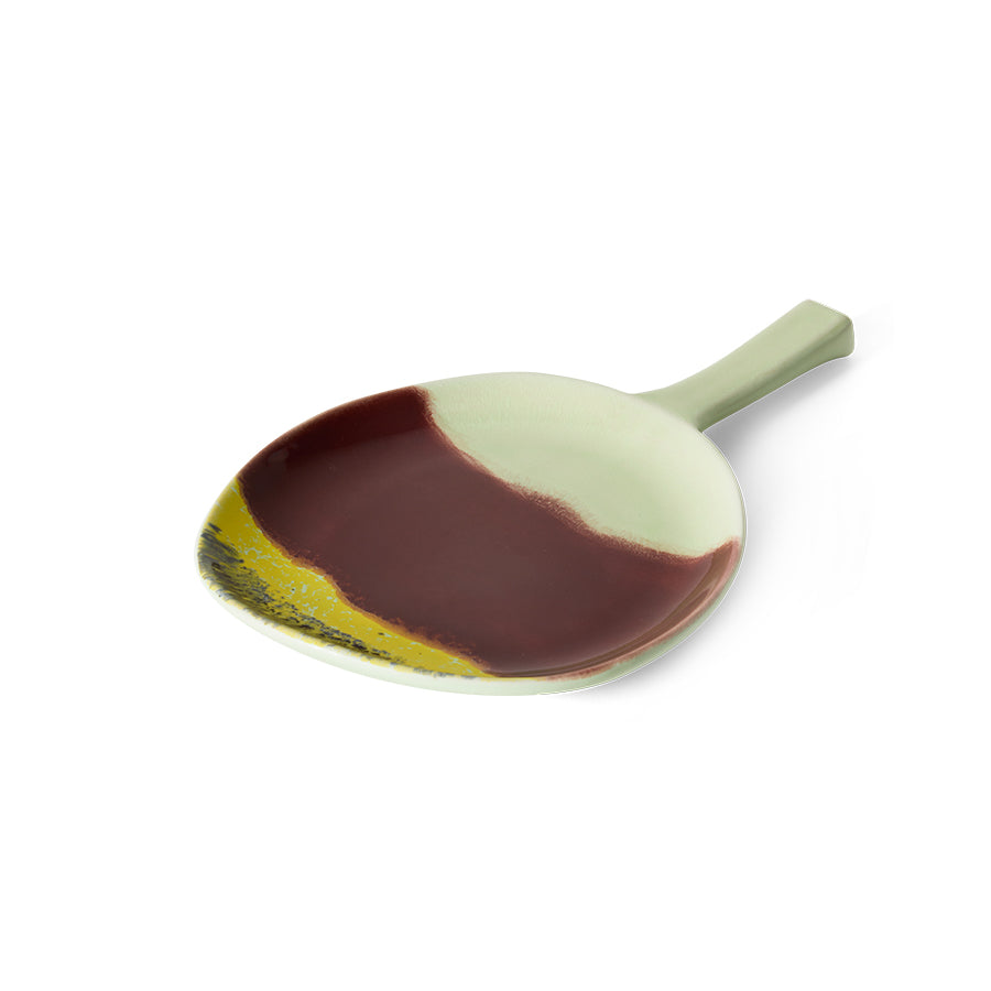 70's Ceramic Platter - Cherry